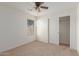 Bedroom with window, closet and ceiling fan at 727 W Judi Dr, Casa Grande, AZ 85122