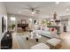 Bright living room with fireplace and open floor plan at 2114 S El Marino --, Mesa, AZ 85202