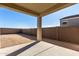 Empty lot backyard with covered patio at 16173 S 181St Ave, Goodyear, AZ 85338