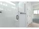 Clean bathroom with a large shower and built in shelving at 16173 S 181St Ave, Goodyear, AZ 85338
