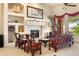 Living room with fireplace and built-in shelving, mountain view at 15972 N 115Th Way, Scottsdale, AZ 85255