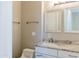 Bathroom with granite countertop and double vanity at 15972 N 115Th Way, Scottsdale, AZ 85255