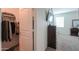 Spacious bedroom closet with ample hanging space and shelving at 17078 N Rosemont St, Maricopa, AZ 85138