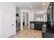 Kitchen with dark wood cabinets, granite countertops, and stainless steel appliances at 5415 E Mckellips Rd # 56, Mesa, AZ 85215