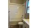 Clean bathroom with bathtub, shower, and modern vanity at 15922 W Electra Ln, Surprise, AZ 85379
