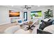 Bright and airy living room with comfortable seating and large-screen TV at 6837 E Culver St, Scottsdale, AZ 85257
