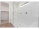 Large walk-in shower with glass enclosure and built-in bench at 25227 N 131St Dr, Peoria, AZ 85383