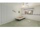 Bedroom with a window and striped wallpaper at 11009 E Keats Ave, Mesa, AZ 85209