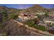 Aerial view of house with pool and mountain view at 10764 N 138Th Way, Scottsdale, AZ 85259