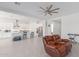Open concept kitchen with island and stainless steel appliances at 22207 N Daniel Dr, Maricopa, AZ 85138