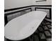 Elegant bathroom with freestanding bathtub, black and white tile, and modern fixtures at 31214 N 167Th Ave, Surprise, AZ 85387
