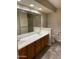 Large bathroom with double sinks, vanity, and toilet at 5830 E Mckellips Rd # 62, Mesa, AZ 85215