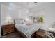Bedroom with wooden furniture and window seat at 6620 E Stallion Rd, Paradise Valley, AZ 85253