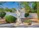 Landscaped garden featuring elegant stone statues at 6620 E Stallion Rd, Paradise Valley, AZ 85253