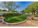 Landscaped lawn with brick border, perfect for relaxation at 6620 E Stallion Rd, Paradise Valley, AZ 85253
