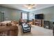 Cozy Gathering room with comfortable seating and built-in shelving at 1542 E Chaparral Pl, Casa Grande, AZ 85122