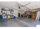 Large garage with plenty of storage space for cars and tools at 1542 E Chaparral Pl, Casa Grande, AZ 85122