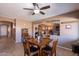 Bright breakfast nook area with views into the Gathering and kitchen areas at 1542 E Chaparral Pl, Casa Grande, AZ 85122