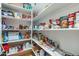 Well-organized pantry with plenty of shelving for storage at 1542 E Chaparral Pl, Casa Grande, AZ 85122