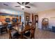 Breakfast nook with adjacent kitchen and view to Gathering room at 1542 E Chaparral Pl, Casa Grande, AZ 85122
