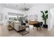 Relaxing living room with contemporary furniture and large windows at 331 W Dundy St, San Tan Valley, AZ 85143