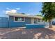 Newly renovated single-level home with blue exterior at 12817 N 29Th Ave, Phoenix, AZ 85029