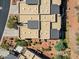 Top-down view of a community of modern homes at 16076 E Ridgestone Dr, Fountain Hills, AZ 85268