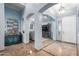 Entryway with high ceilings, tile flooring, and a view of the living room at 13629 W San Miguel Ave, Litchfield Park, AZ 85340