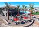 Community clubhouse with patio and fire pit at 650 N Hawes Rd # 3820, Mesa, AZ 85207