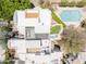 Aerial view of property showing pool, deck, and building layout at 4955 E Indian School Rd # 9, Phoenix, AZ 85018