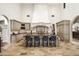 Gourmet kitchen with large island and high-end appliances at 10493 E Rimrock Dr, Scottsdale, AZ 85255