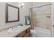 Clean bathroom with tub and shower combination at 3520 E Pearl Cir, Mesa, AZ 85213