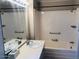 Bathroom with a shower/tub combo and double vanity at 2460 E Main St # A17, Mesa, AZ 85213