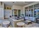 Outdoor patio with comfortable seating, a built-in grill, and a fire pit at 20445 E Sunset Ct, Queen Creek, AZ 85142