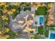 Luxury home with a large backyard, pool, and beautiful landscaping at 20445 E Sunset Ct, Queen Creek, AZ 85142