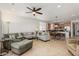 Spacious living room with open floor plan and lots of light at 20712 N 273Rd Ave, Buckeye, AZ 85396