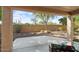Covered patio with view of desert landscape at 20712 N 273Rd Ave, Buckeye, AZ 85396
