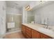 Double vanity bathroom with large walk-in shower at 20712 N 273Rd Ave, Buckeye, AZ 85396