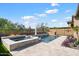 Luxury backyard pool and spa with fire feature at 23624 N 76Th Pl, Scottsdale, AZ 85255