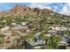 Aerial view showing home, pool, and mountain backdrop at 5919 N 45Th St, Phoenix, AZ 85018