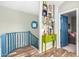 Upstairs hallway with decorative console table and art at 20475 E Palomino Dr, Queen Creek, AZ 85142