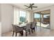 Dining area with sliding door access to the backyard patio at 23095 E Mewes Rd, Queen Creek, AZ 85142