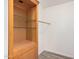 Closet with shelves and hanging rod at 2650 W Union Hills Dr # 54, Phoenix, AZ 85027