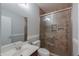 Bathroom with single vanity and shower at 1794 E Wildflower Ln, Casa Grande, AZ 85122