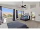 Main bedroom with large windows offering stunning views at 5542 E Anderson Dr, Scottsdale, AZ 85254