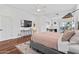 Main bedroom with hardwood floors, sitting area, and a view at 8575 E Sharon Dr, Scottsdale, AZ 85260