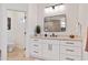 Clean bathroom with a modern vanity and access to a toilet at 8575 E Sharon Dr, Scottsdale, AZ 85260
