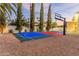 Private backyard sport court with basketball and tennis at 8575 E Sharon Dr, Scottsdale, AZ 85260