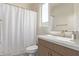 Clean bathroom with a bathtub shower combo and modern vanity at 3510 N Miller Rd # 1014, Scottsdale, AZ 85251