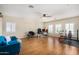 Home gym and office space with hardwood floors at 13165 W Ventura St, Surprise, AZ 85379